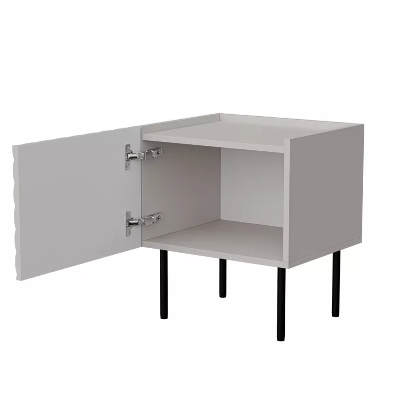 Nočný stolík Cama LUCCA, cama meble, 47x40x52 cm, cashmere, MDF/drevotrieska, sada 2 ks