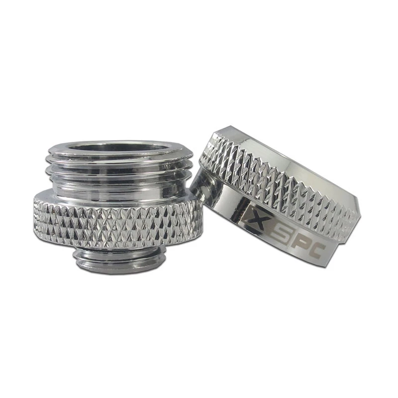XSPC konektor G1/4 na 14mm hardtube, chróm - 8 kusov