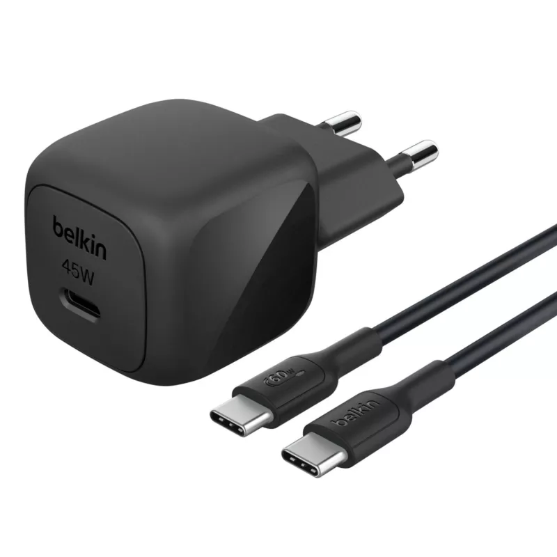 USB-C nabíjačka Belkin BOOSTCHARGE 45W PD PPS – kompaktný 45W USB-C PD PPS napájací zdroj