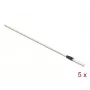 Delock 86781 Čistiace tyčinky na optické vlákna, 15 cm, biele, 5 ks