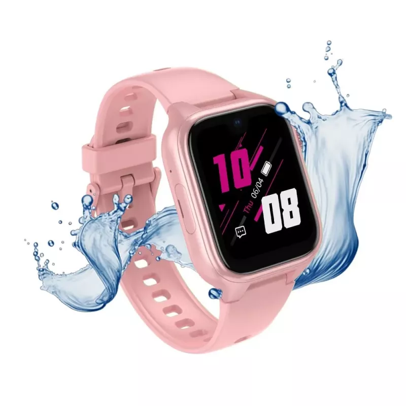 Smartwatch Stelio Junior Pro AI 4G ST-SWJ102-PK — detské 4G hodinky, ružové