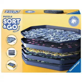 Skladovacie puzzle príslušenstvo Ravensburger Sort & Go Ultimate 12.001.676 — organizér a triediace misky na puzzle
