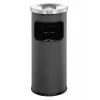 Durable 3332-58 okrúhly popolník/odpadkový kôš, 17 L, hliník/kov, antracitový