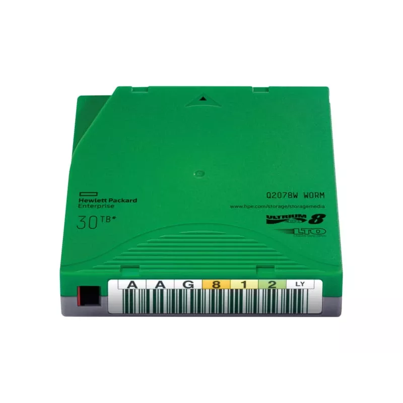 Hewlett Packard Enterprise HPE Ultrium WORM Data Cartridge - LTO Ultrium WORM 8 - 12TB / 30TB - etikety na popis - zelená (Q2078W)
