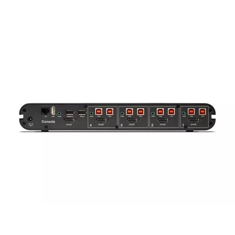 Belkin 4P Sngl Head DP/HDMI to DP/HDMI Video Secure DT KVM prepínač PP4.0 (F1DN104KVM-UN-4)