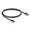 Sieťový kábel DeLOCK RJ45 Cat.6A S/FTP tenký 1 m čierny