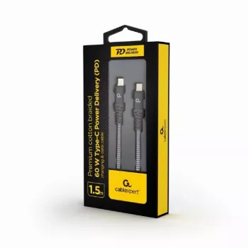 USB kábel Gembird CC-USB2B-CMCM60 1,5m USB-C sivý