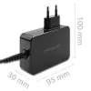 Qoltec PD 120W Turbo Fast Charger | 5-28V | 3-4.5A | USB-C | čierna