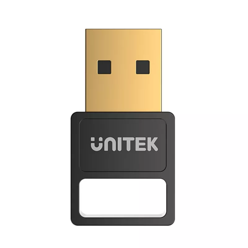 USB-Bluetooth adaptér Unitek B105B — USB 2.0 Type-A, BLE v5.3, 3 Mbit/s, čierny, Plug-and-Play