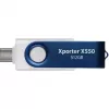 Xporter X550 512GB, USB flash disk modrý/biely, USB-A a USB-C 3.2 Gen 1