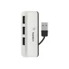Belkin USB 2.0 4-portový cestovný hub, strieborný, F4U021bt