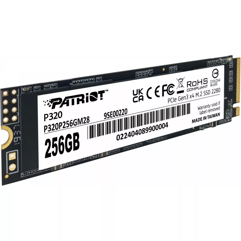 SSD disk Patriot P320 256 GB M.2 2280 PCIe 3.0 x4 NVMe