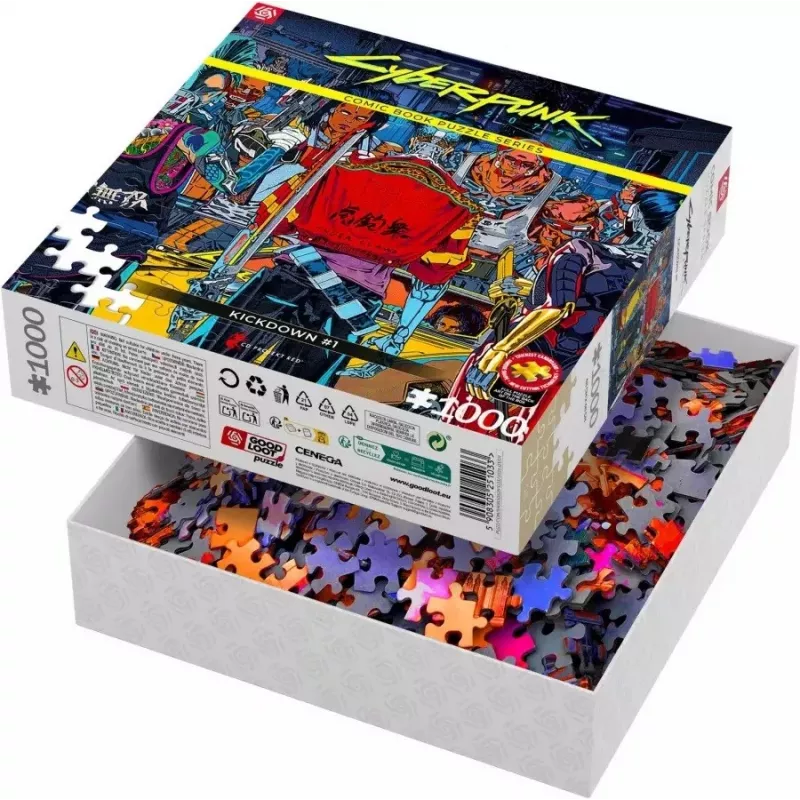 Good Loot Comic Book Puzzle: Cyberpunk 2077 Kickdown, 1000 dielikov