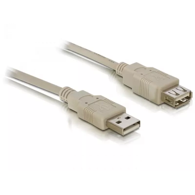 USB 2.0 predlžovací kábel DeLOCK 82240 3 m sivý