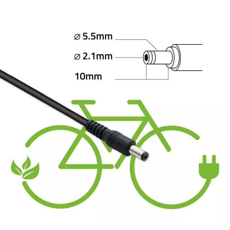 Qoltec 50761 nabíjačka pre e-bike batérie 36V | 42V | 2A | 5,5*2,5