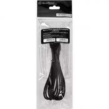 Kábel PCI-E 8-pin (6+2) Silverstone SST-PP07-PCIB 0,25 m