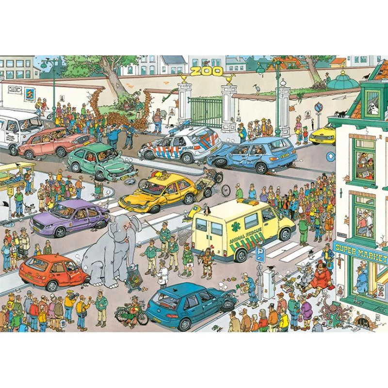 Jumbo Jan van Haasteren Jumbo geht einkaufen 1000 dielikov puzzle (20028)