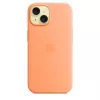 Apple iPhone 15 Silicone Case s MagSafe – Orange Sorbet