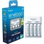 Panasonic eneloop BQ-CC61 Nabíjačka so 4 x 2200 mAh nabíjateľnými batériami (K-KJ61MCD40USB)