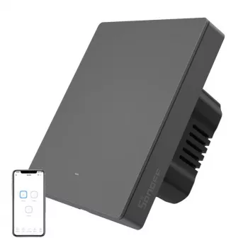 Nástenný vypínač Sonoff M5-1C-80 Wi‑Fi – jednopólový inteligentný vypínač na zapustenú montáž, 1 kanál