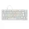 Sharkoon SGK25 75% QWERTZ USB káblová RGB LED klávesnica biela