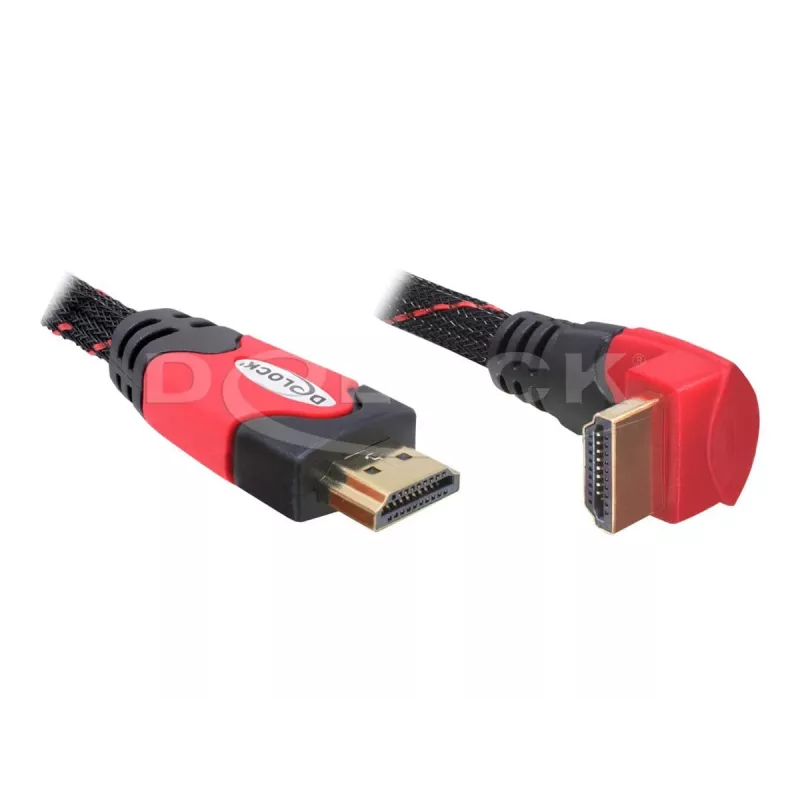 HDMI kábel DeLOCK 3 m HDMI Type-A štandard čierny červený