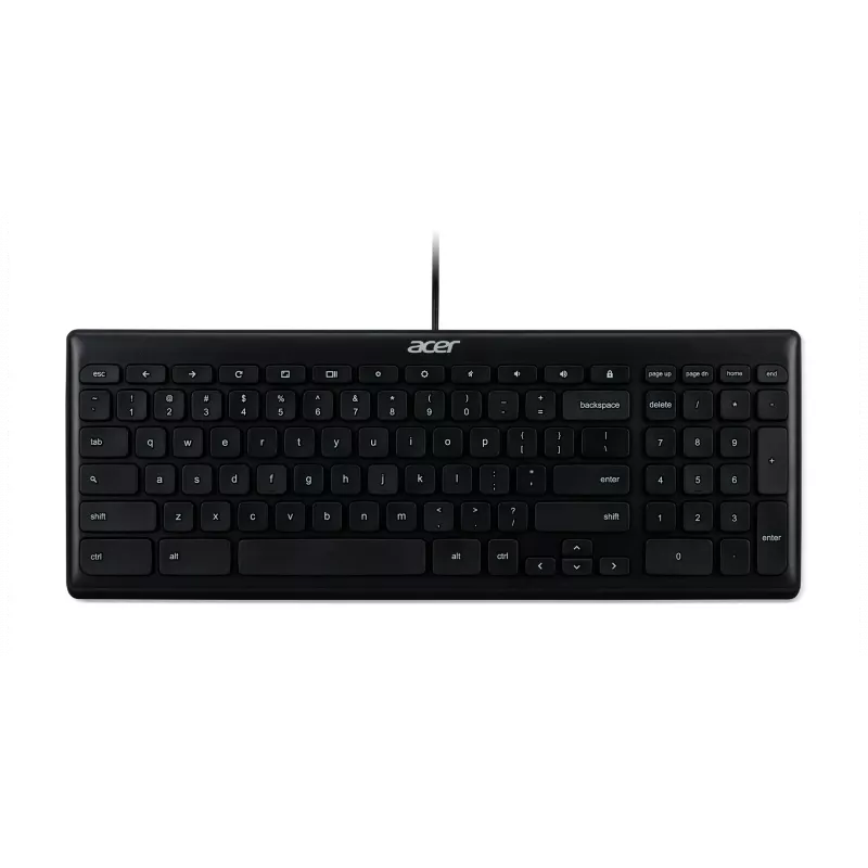 Acer AKW900 GP.KBD11.04F drôtová USB klávesnica, US International QWERTY, čierna