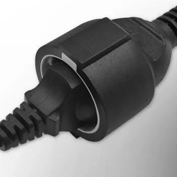 Napájací adaptér QOLTEC 53906 IEC 320 C14 na SCHUKO 16A 250V