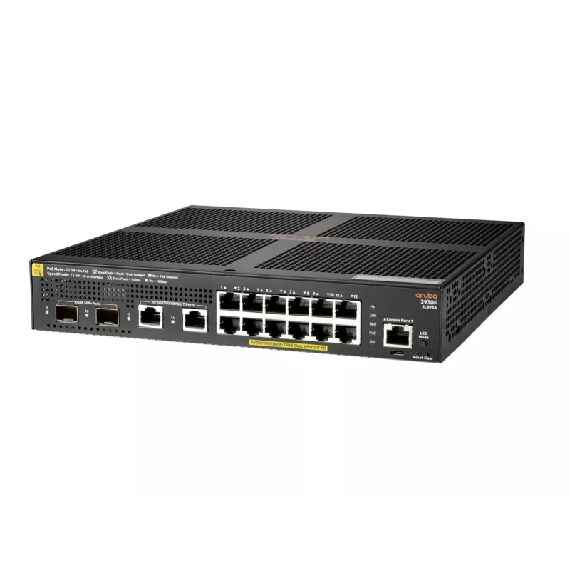 Riadený switch Aruba 2930F 12G PoE+ 2G/2SFP+