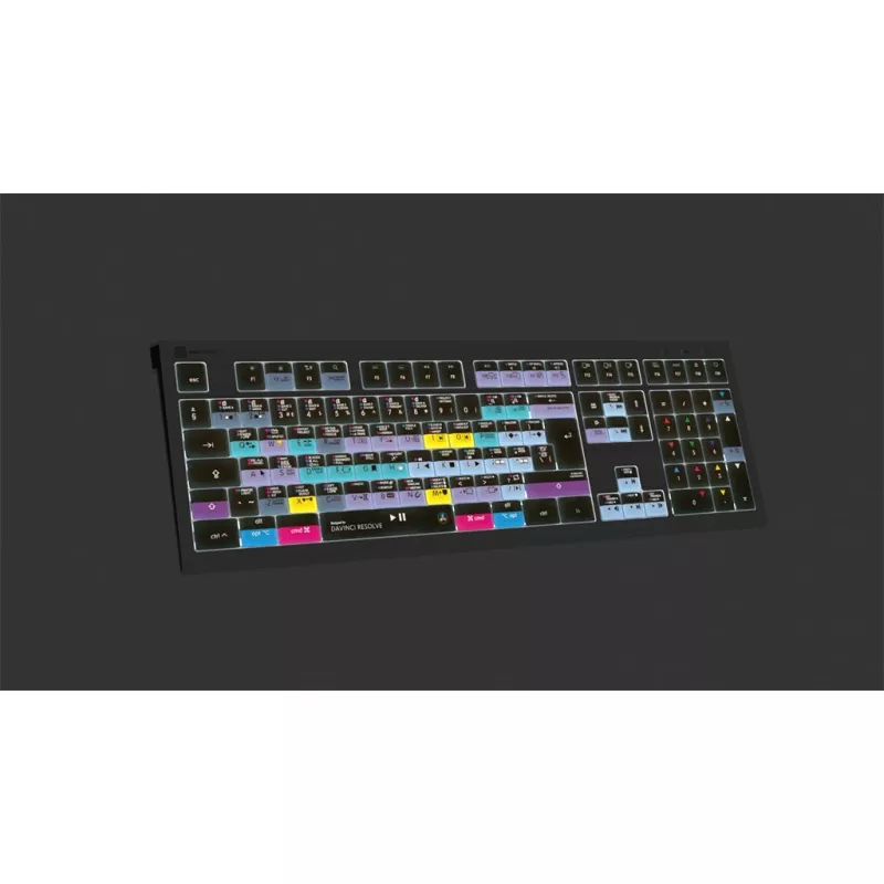 Logickeyboard ASTRA 2 klávesnica USB QWERTY anglická čierna Full-Size 104 klávesov