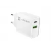 Sieťová rýchlonabíjačka NATEC RIBERA 12V 20W USB-C PD 3.0 + USB-A Samsung AFC biela