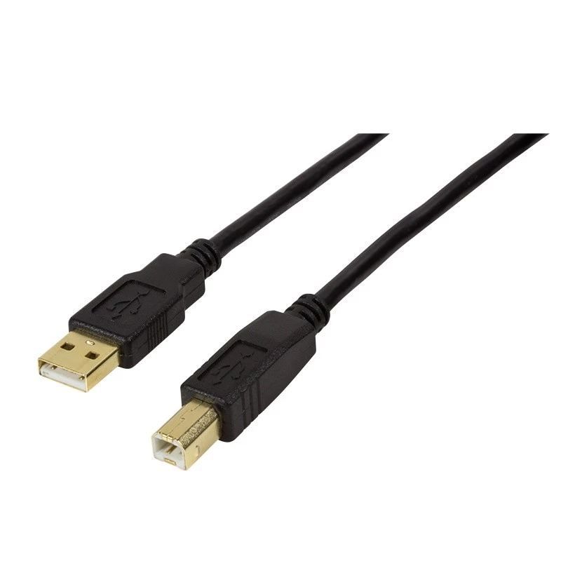 USB kábel LogiLink UA0264 USB 2.0 10 m USB A USB B čierny
