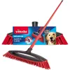 Metla VILEDA Pet Pro ALWAYS CLEAN s ergonomickou červenou rukoväťou, ľahká konštrukcia