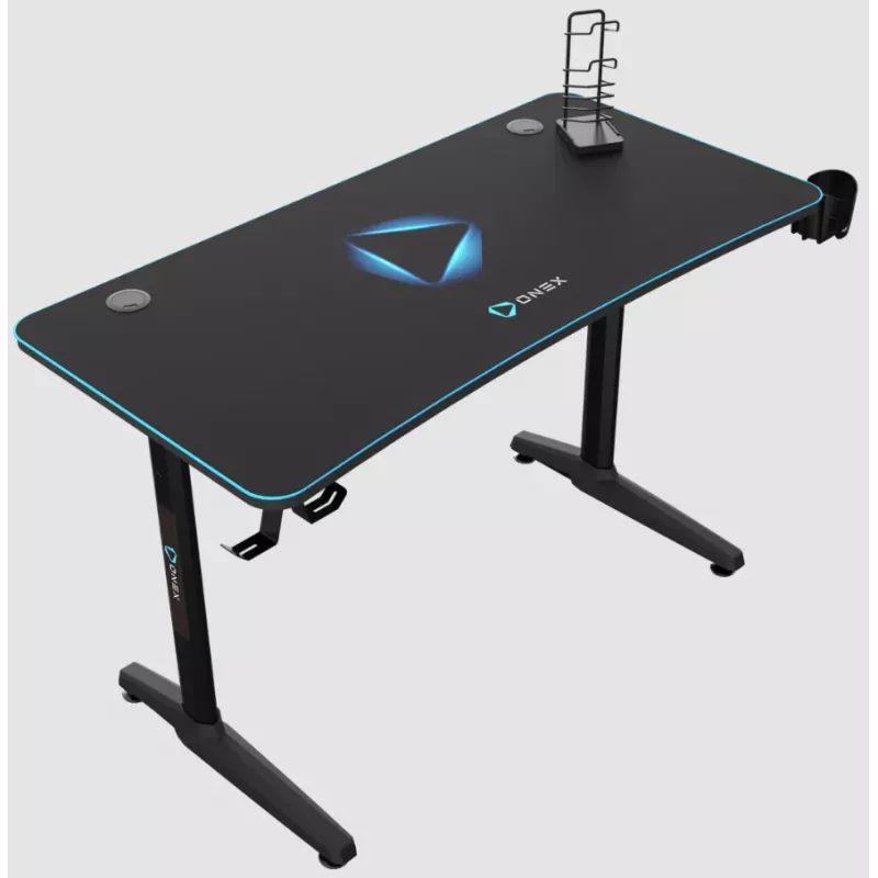 Herný stôl Onex GD1200H — 1200 mm doska s držiakom na nápoje a hákom na headset