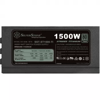 Silverstone SST-ST1500-TI v1.1 napájací zdroj 80 PLUS Titanium, modulárny - 1500 Watt (SST-ST1500-TI v1.1)