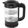 Jata HA702 rýchlovarná kanvica, 1,2 l, 1500 W, borosilikátové sklo, bezdrôtová, čierna