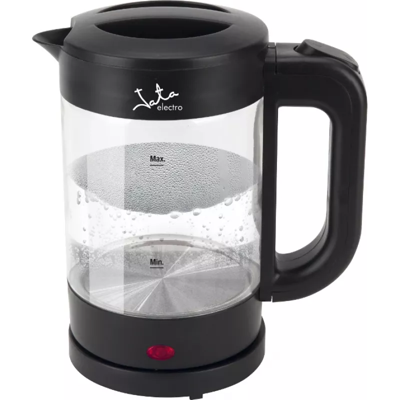Jata HA702 rýchlovarná kanvica, 1,2 l, 1500 W, borosilikátové sklo, bezdrôtová, čierna