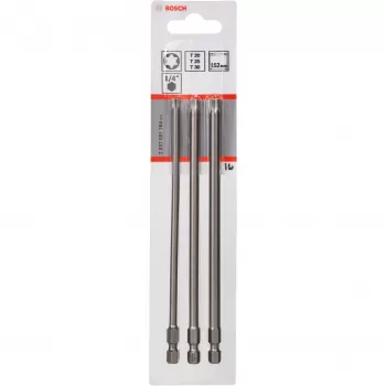 Extra tvrdý skrutkovací bit pre nerez, mäkké drevo 3 kusy Torx T20, T25, T30 imbus