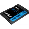 SDXC flash pamäť Lexar 64 GB UHS-I 800xPRO — trieda 10, U3, V30, 150 MB/s