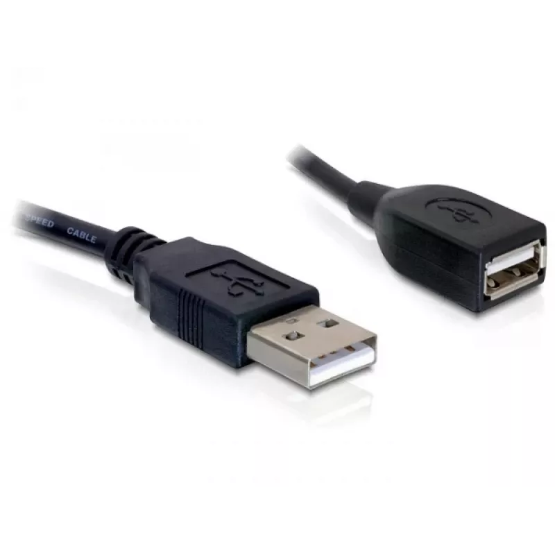 USB 2.0 predlžovací kábel DeLOCK 82457 0,15 m čierny