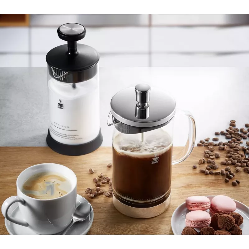 Kávovar French press GEFU Diego 1000 ml nerez tepelne odolný