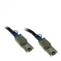 Inter-Tech – externý SAS kábel – SAS 6Gbit/s – 4x tienený Mini MultiLane SAS (SFF-8088), 26-pinový na 4x tienený Mini MultiLane SAS (SFF-8088), 26-pinový – 1 m – čierny