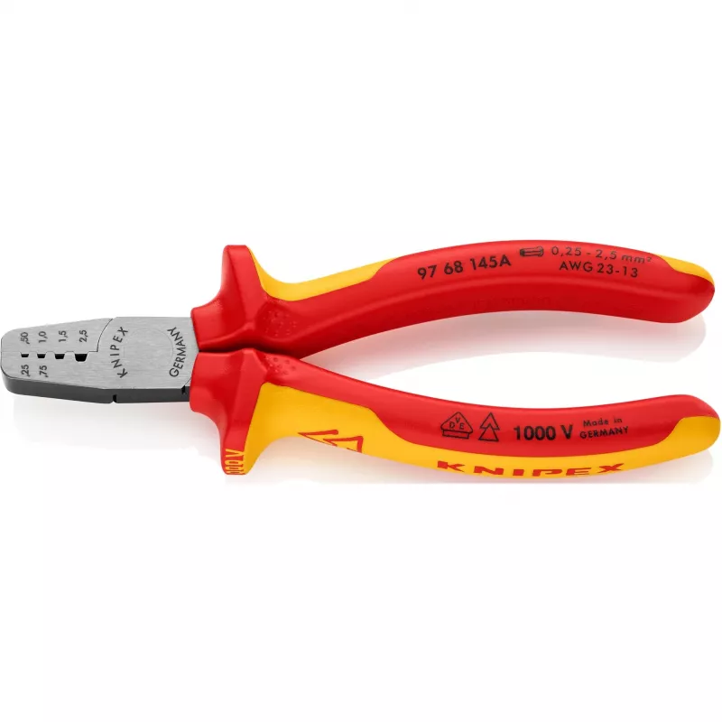 Káblové krimpovacie kliešte kombinované náradie Knipex 97 68 145 A