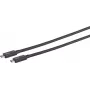 USB-C kábel ShiverPeaks 13-72015 0,50 m TB4 UltraFlex – kompatibilný s USB4/Thunderbolt 4, dĺžka 0,5 m