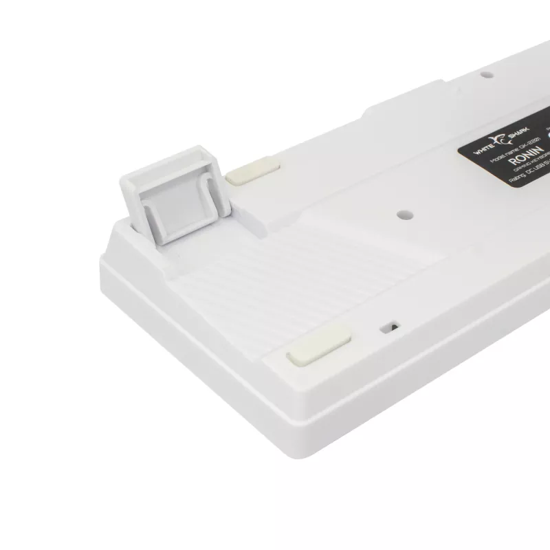 Klávesnica White Shark RONIN biela USB QWERTY 68 klávesov LED