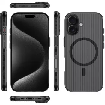 Puzdro 4smarts 541639 pre iPhone 17 16 cm (6,3 palca) čierna transparentná
