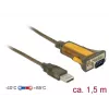 Sériový kábel DeLOCK 65840 USB Type-A DB-9 1,5 m čierny žltý