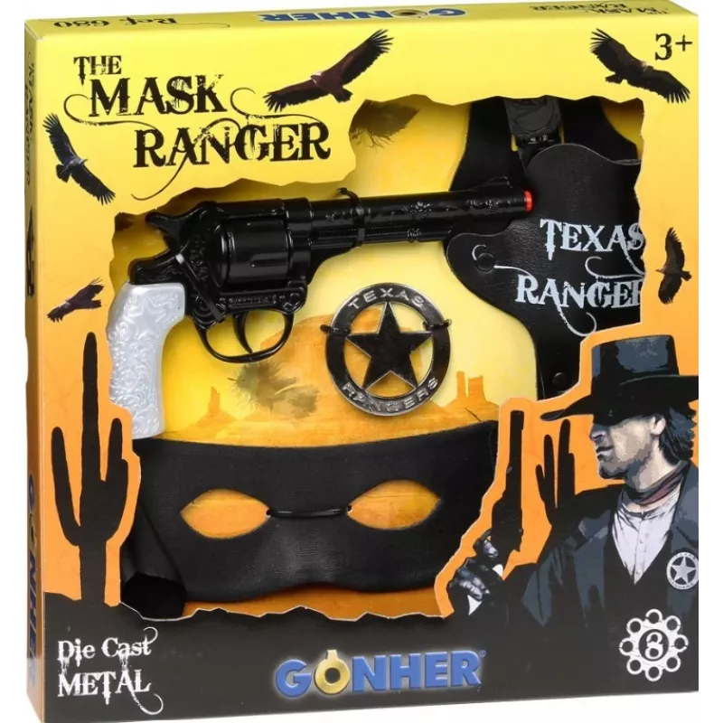 Gonher kovbojský set s maskou