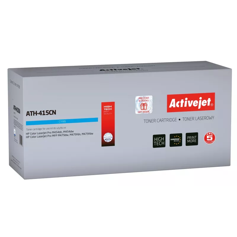 Activejet ATH-415CN toner (náhrada za HP 415A W2031A; Supreme; 2100 strán; modrý) s čipom