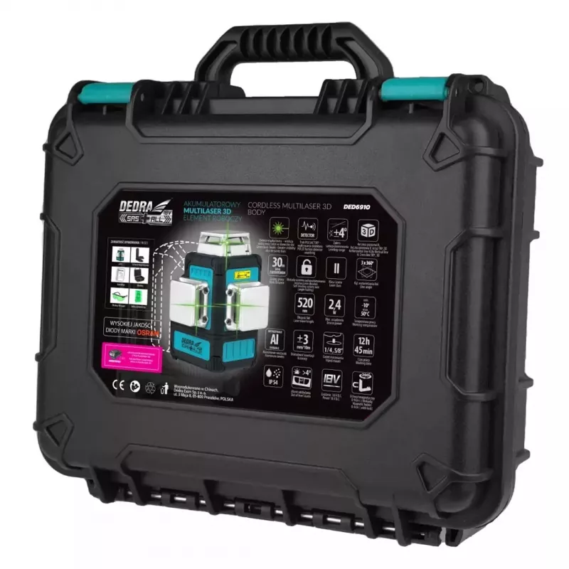 DEDRA DED6910 laserová vodováha